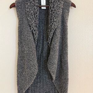 Renee C. Gray Textured Women's Sweater Vest